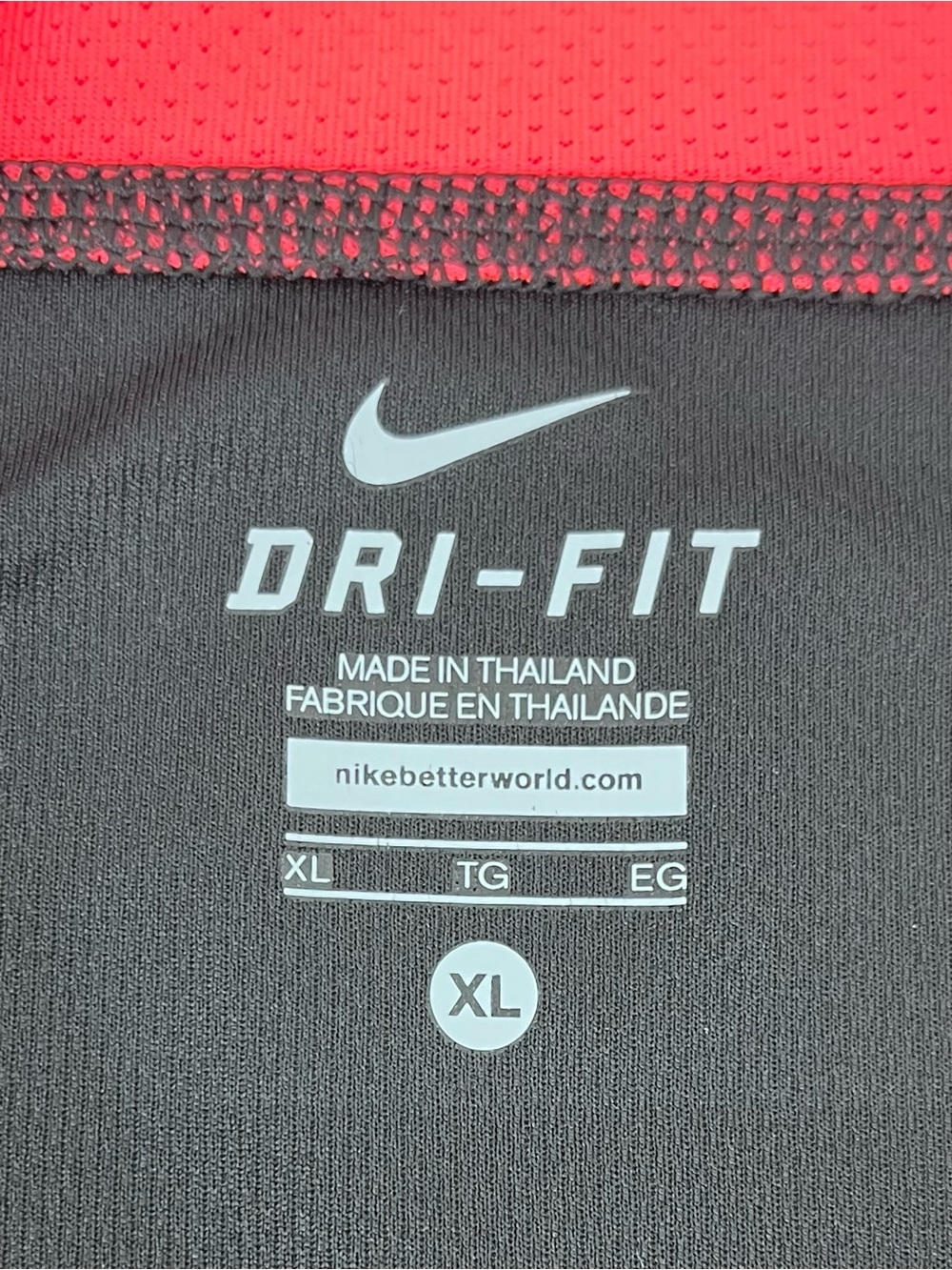 Nike Women's Dri-Fit Lightweight Running Shirt Black & Pink 409755 Size XL; Gym - Picture 9 of 12